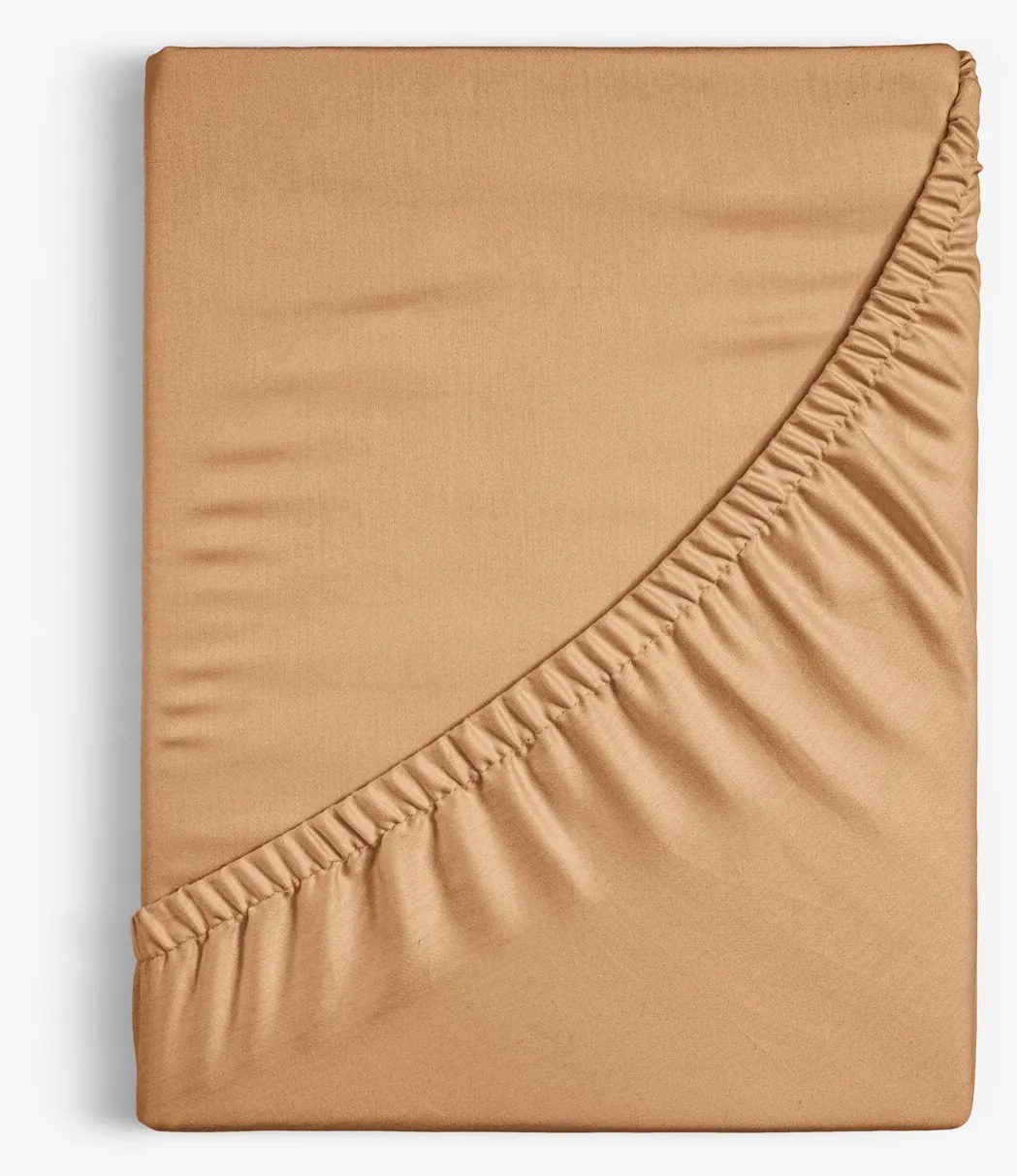 Goldea bavlnená napínacia plachta - jesenná hnedá 200 x 200 cm