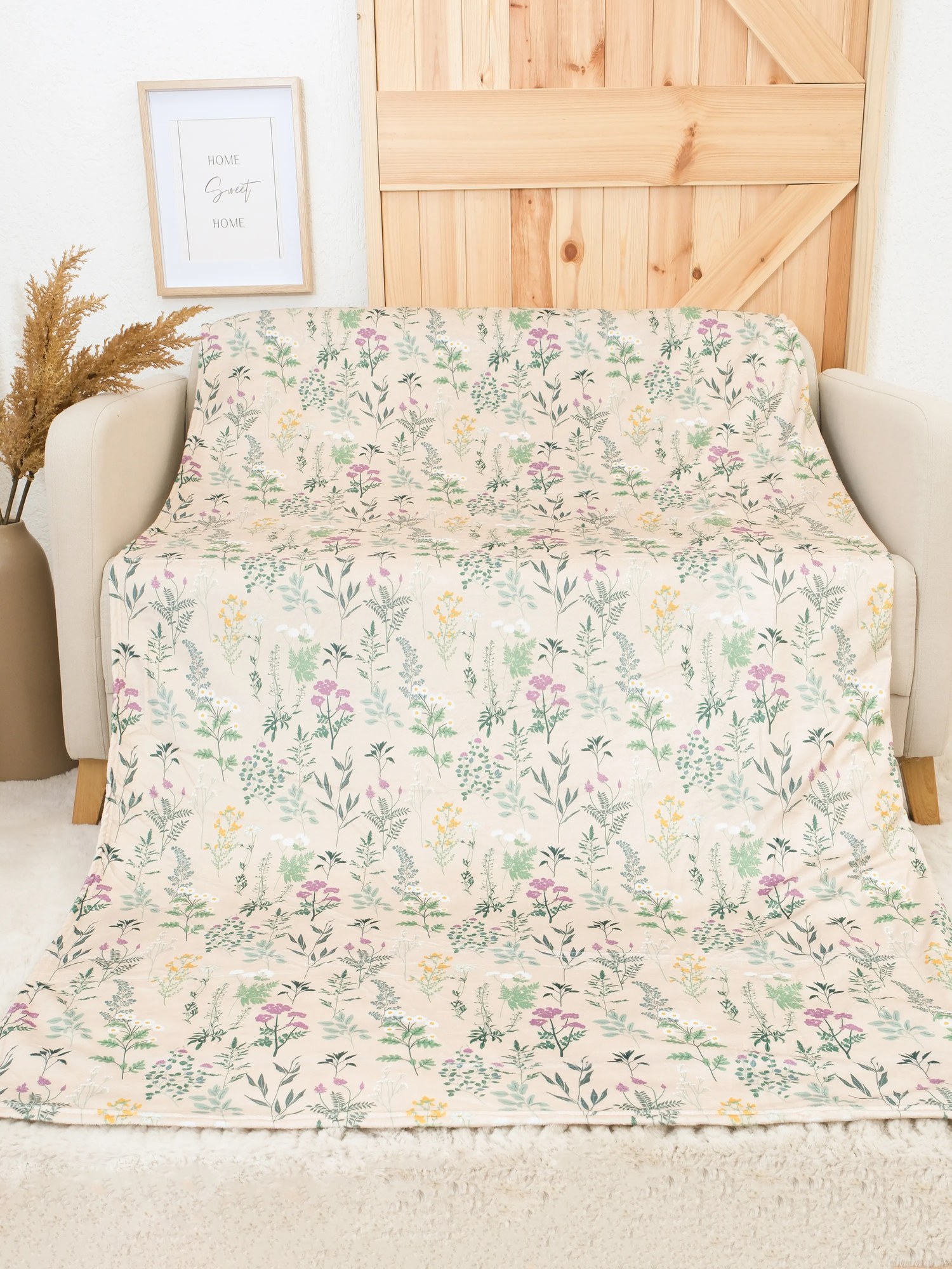 Deka mikroplyš Digital 150 × 200 cm – Bianca béžová