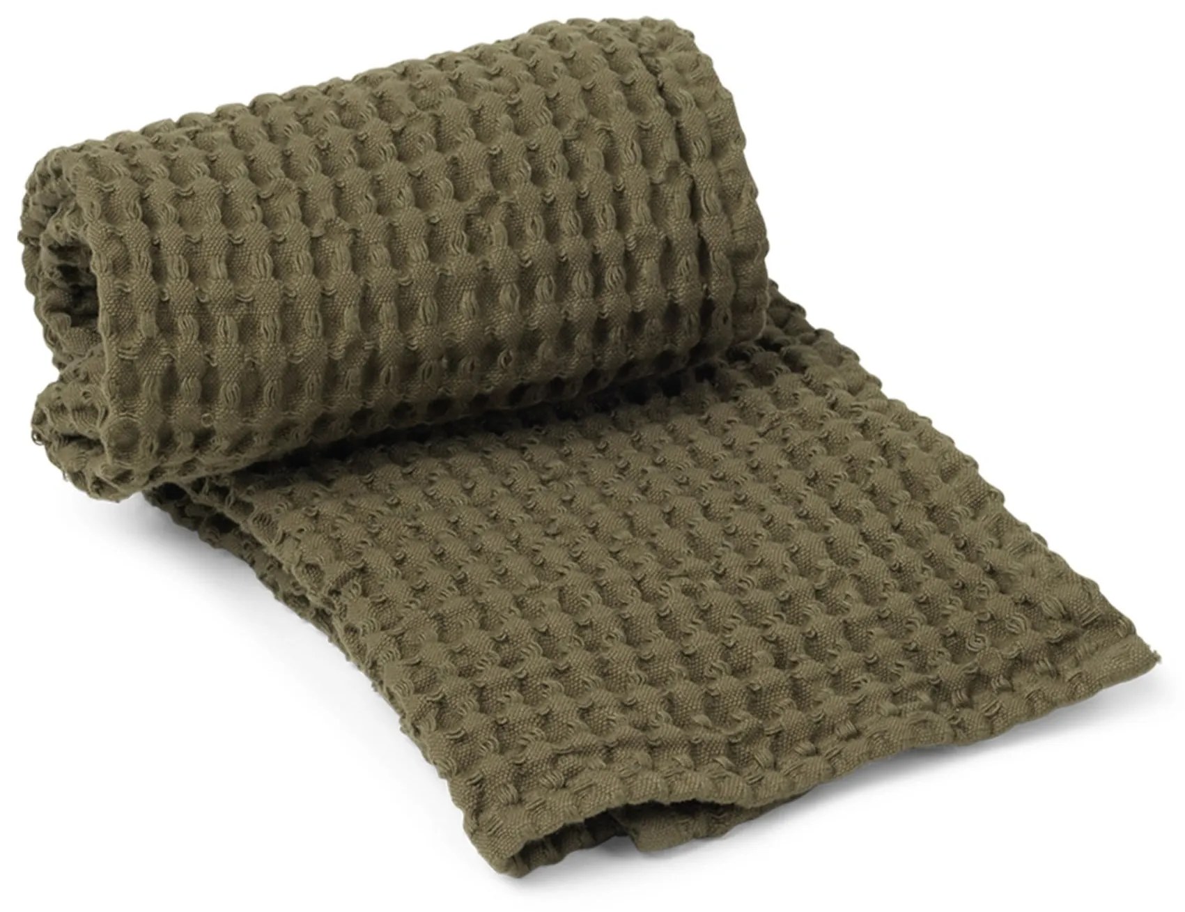 Ferm Living Uterák z organickej bavlny Olive 50 × 100 cm