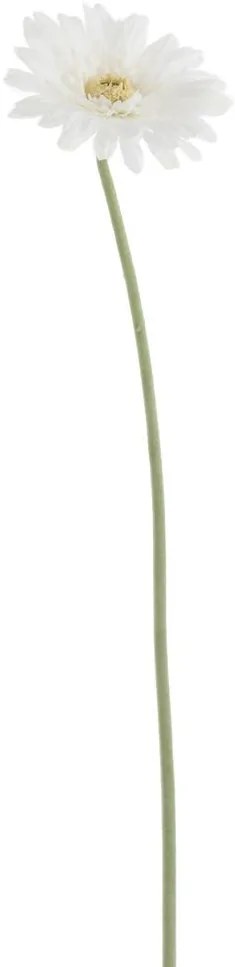 Biela umelá dekoratívna kvetina Gerbera - 10*10*64 cm