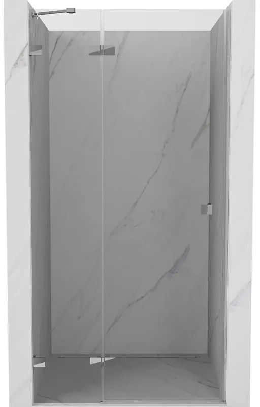 Mexen, Mexen Lunar ľavé výklopné sprchové dvere 95 cm, transparentné, chróm - 834-095-000-01-00-L