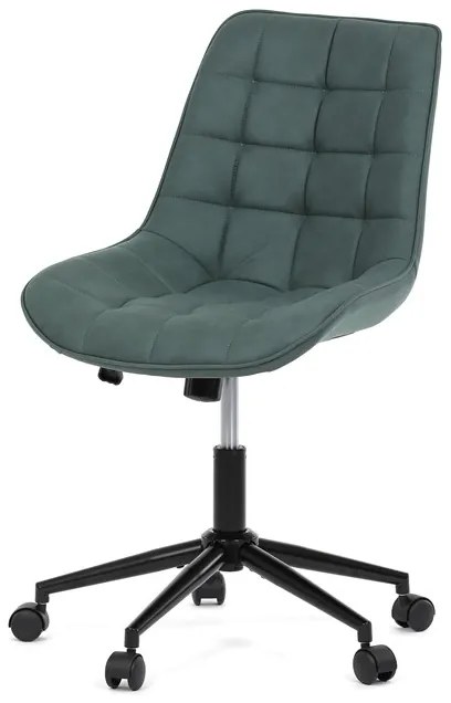 Autronic BONTEC Pracovná stolička, výškovo nastaviteľná, čierna látka, KA-V3120 BK3 Farba: Zelená