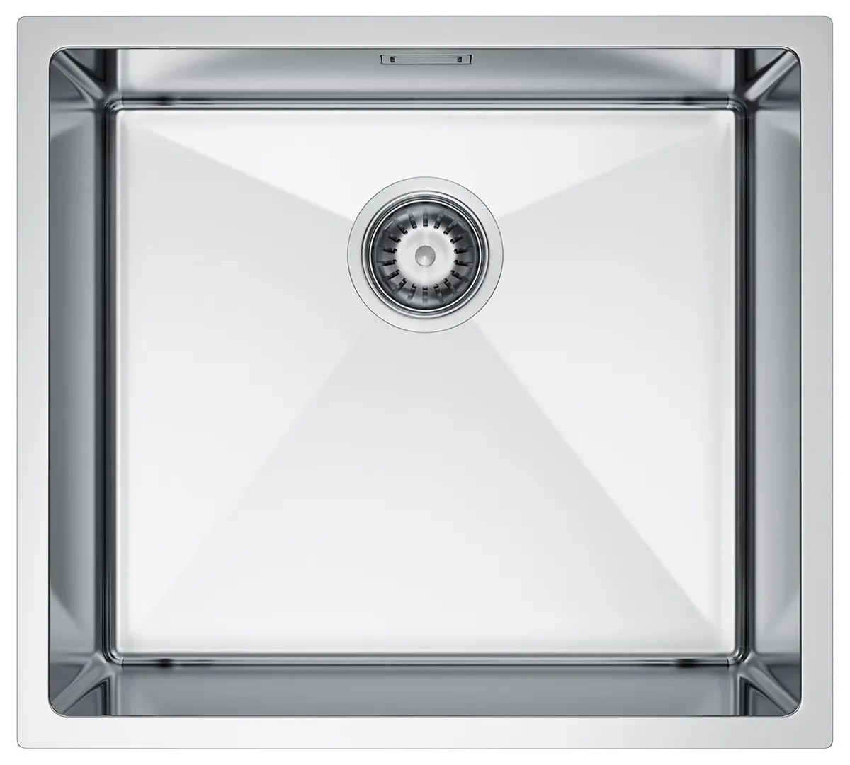 Erga HD, 1-komorový oceľový drez 490x440x210 mm, oceľová, ERG-MLS-HD4944