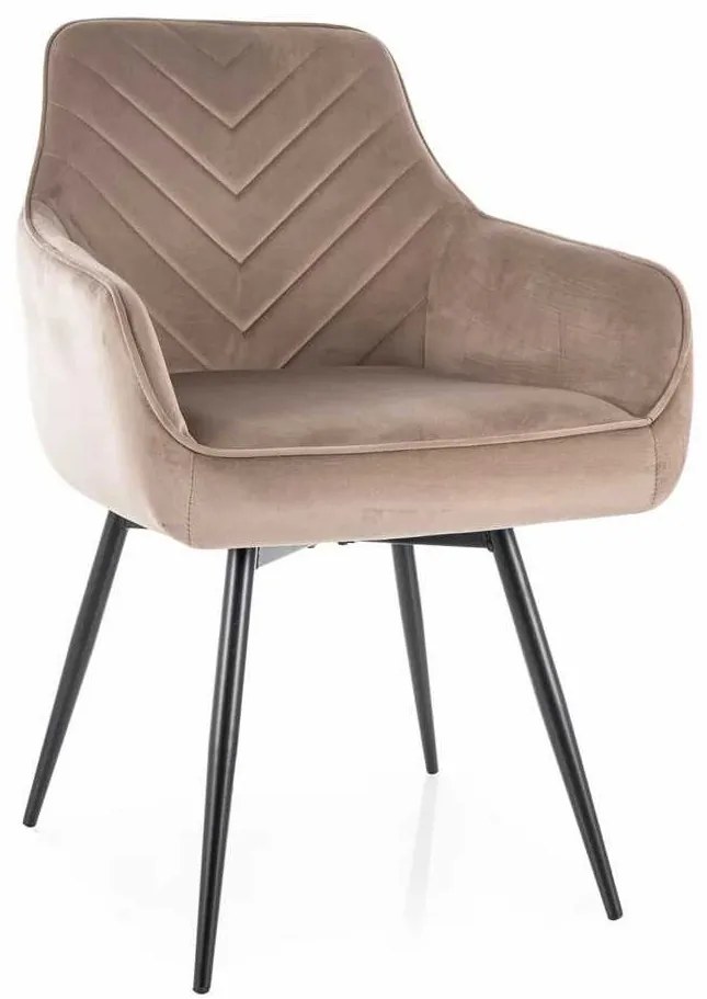 Jedálenská stolička Montale Velvet, béžová