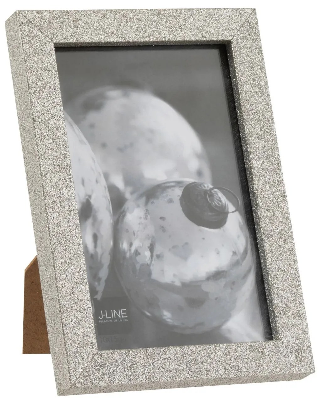 Zlatý dekoratívny fotorámik s flitrami Glitter - 12*1,5*17 cm / 10*15cm