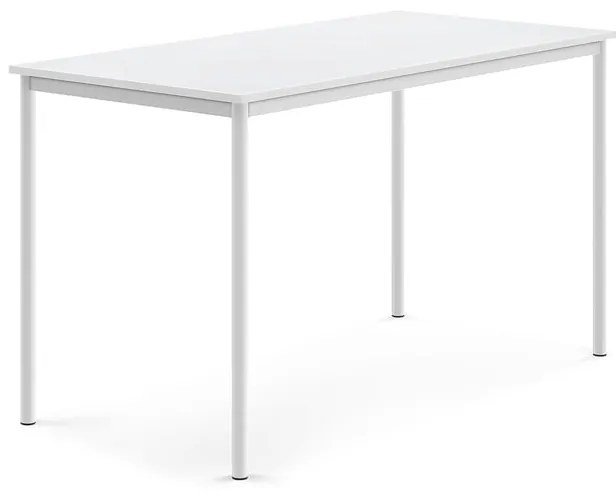 Stôl SONITUS, 1600x800x900 mm, HPL - biela, biela