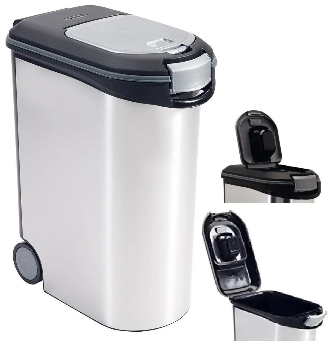 Curver Kontajner na krmivo strieborný 20kg