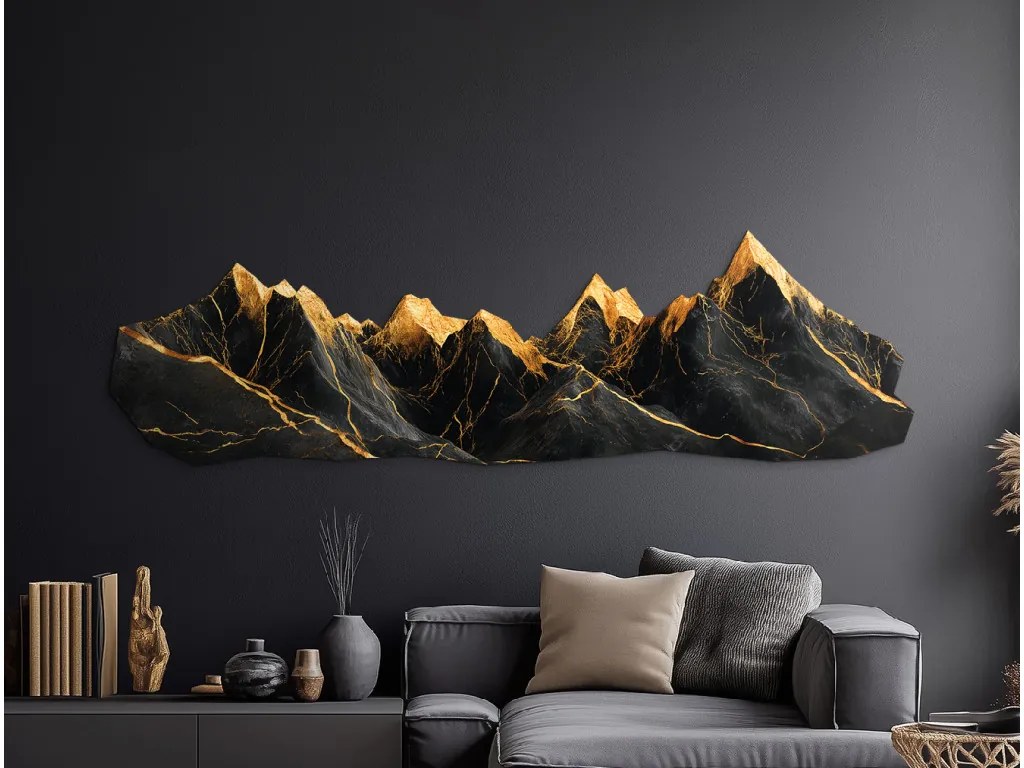 drevko | Obraz na stenu Zlaté horizonty 26 x 90 cm