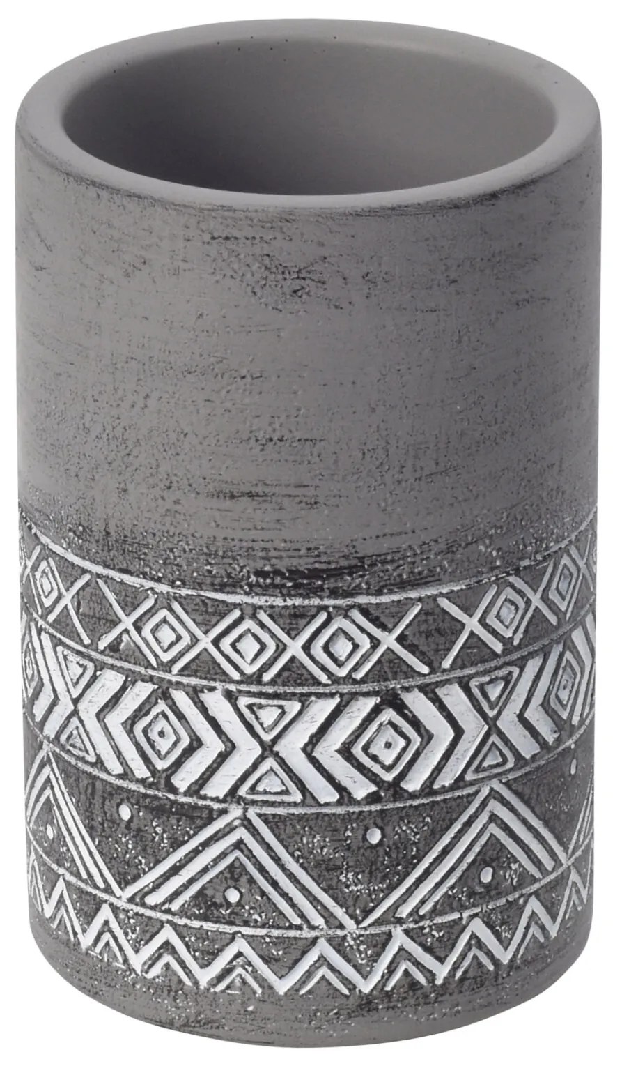 BISK Erga LOMO, pohár na zubné kefky, betónová šedá, ERG-08395