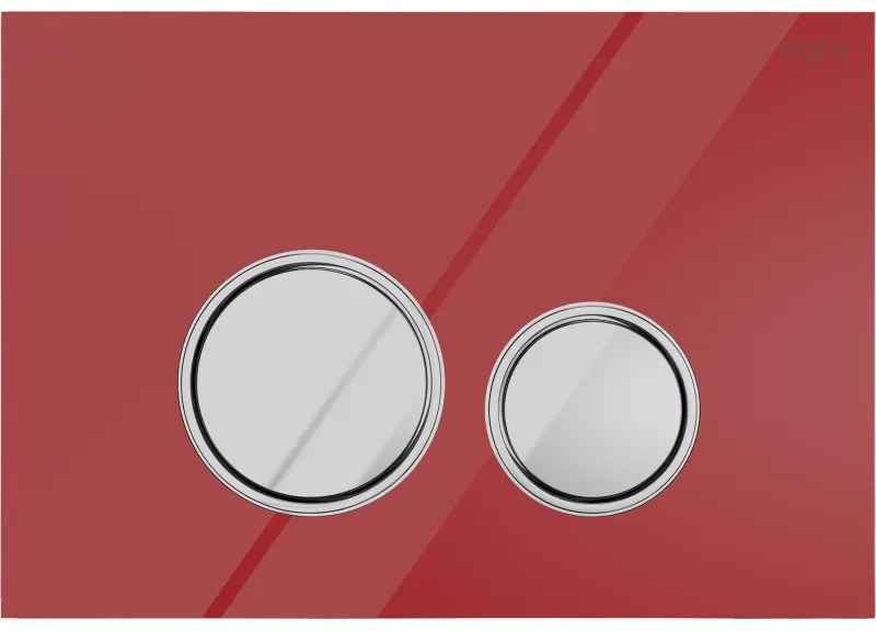 Mexen FENIX 06 - TLAČIDLO PRE Mexen MODUL, červené-sklo - 600627