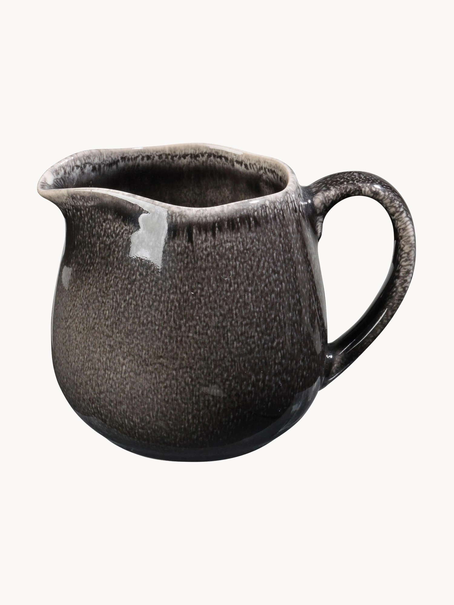 Ručne vyrobená kanvička na mlieko Nordic Coal, 300 ml