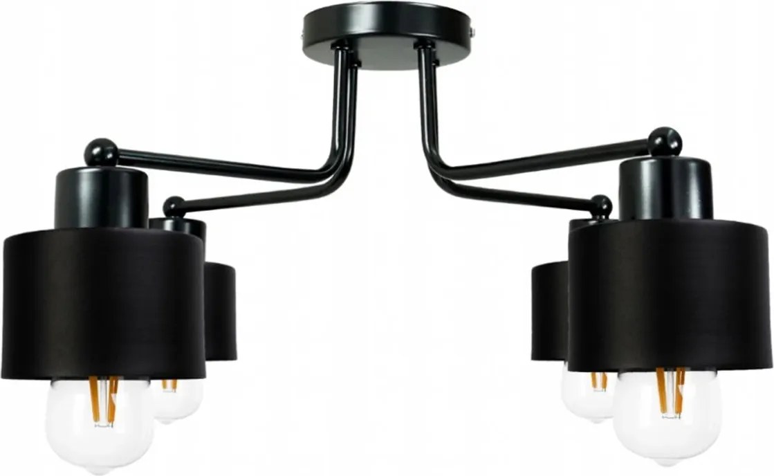 Závesná lampa DRON 4xE27 BLACK CUP