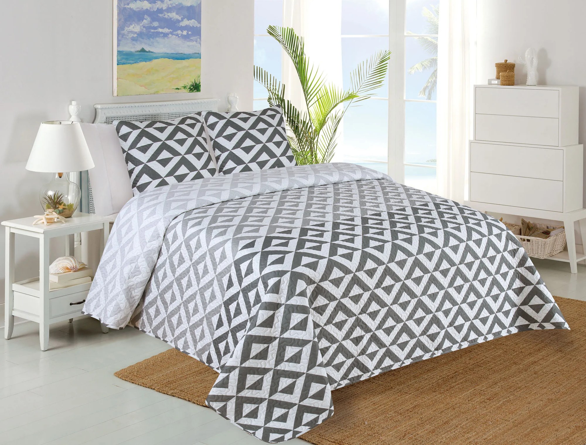 Prehoz na posteľ Casilla TiaHome - 140 x 220cm + 1ks 45x45cm