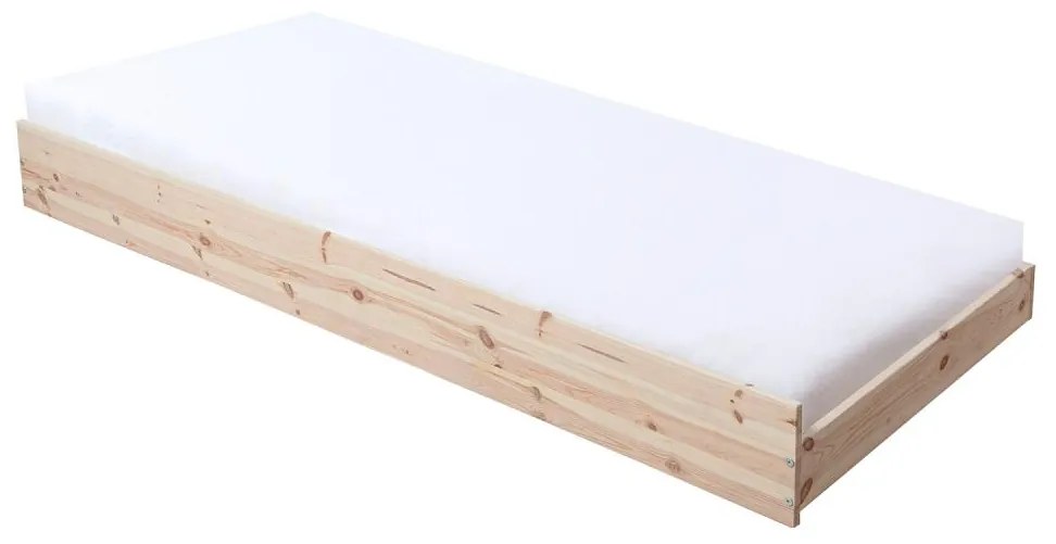 Prístelka pod posteľ 90 cm Braceaba (smrek masív) (s roštom). Vlastná spoľahlivá doprava až k Vám domov. 1116249
