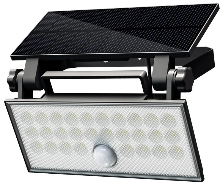 TOP LIGHT Svetlo nástenné Heleon PIR PRO, Čierna