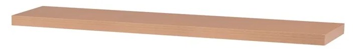 BONTEC Polička, mdf, čierna, P-002 BK Farba: Hnedá
