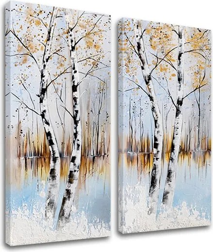 Obraz na plátne STROMY 2 dielny XOBBI196E2