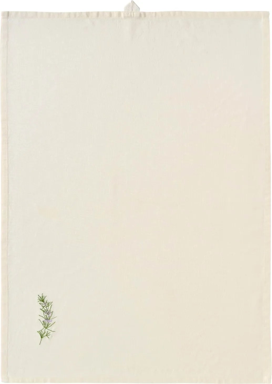 Ib Laursen Bavlnená utierka s výšivkou Summer Vibes Rosemary