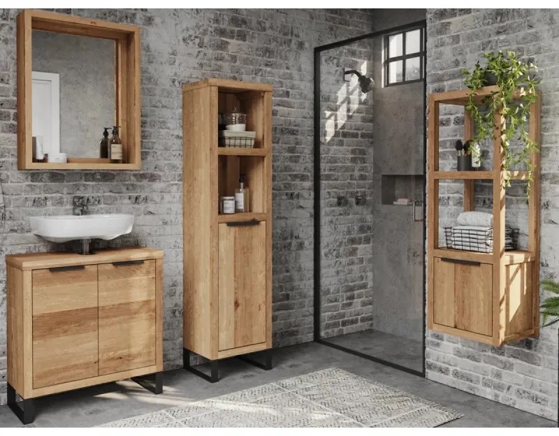 furniture-nabytek.cz - Masívny kúpeľňový set Sydney z divokého duba, olejovaný, hnedý