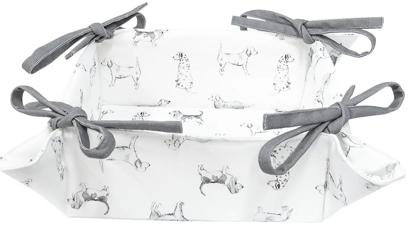 Textilné košíček na pečivo Dog Friends - 35 * 35 * 8 cm Textilné košíček na pečivo Dog Friends - 35 * 35 * 8 cm