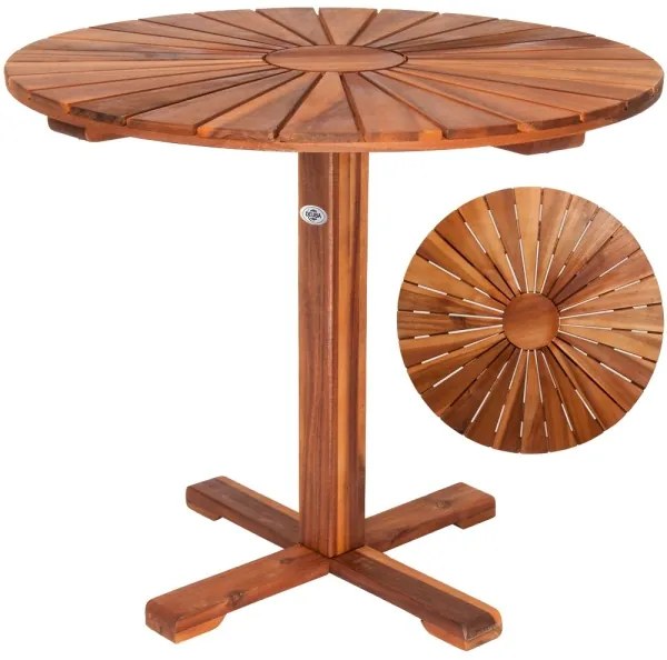Záhradný stôl akácie Ø 70,5cm