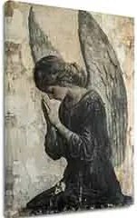 Obrazy anjelov Tichá modlitba | 100% originál domaľovaný akrylom