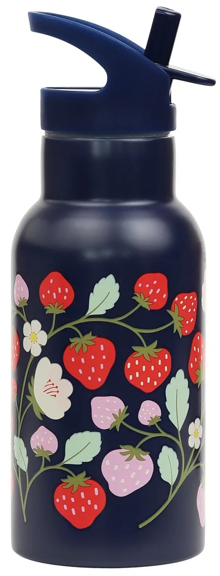 A Little Lovely Company - antikorová fľaša na pitie, 350 ml - jahody