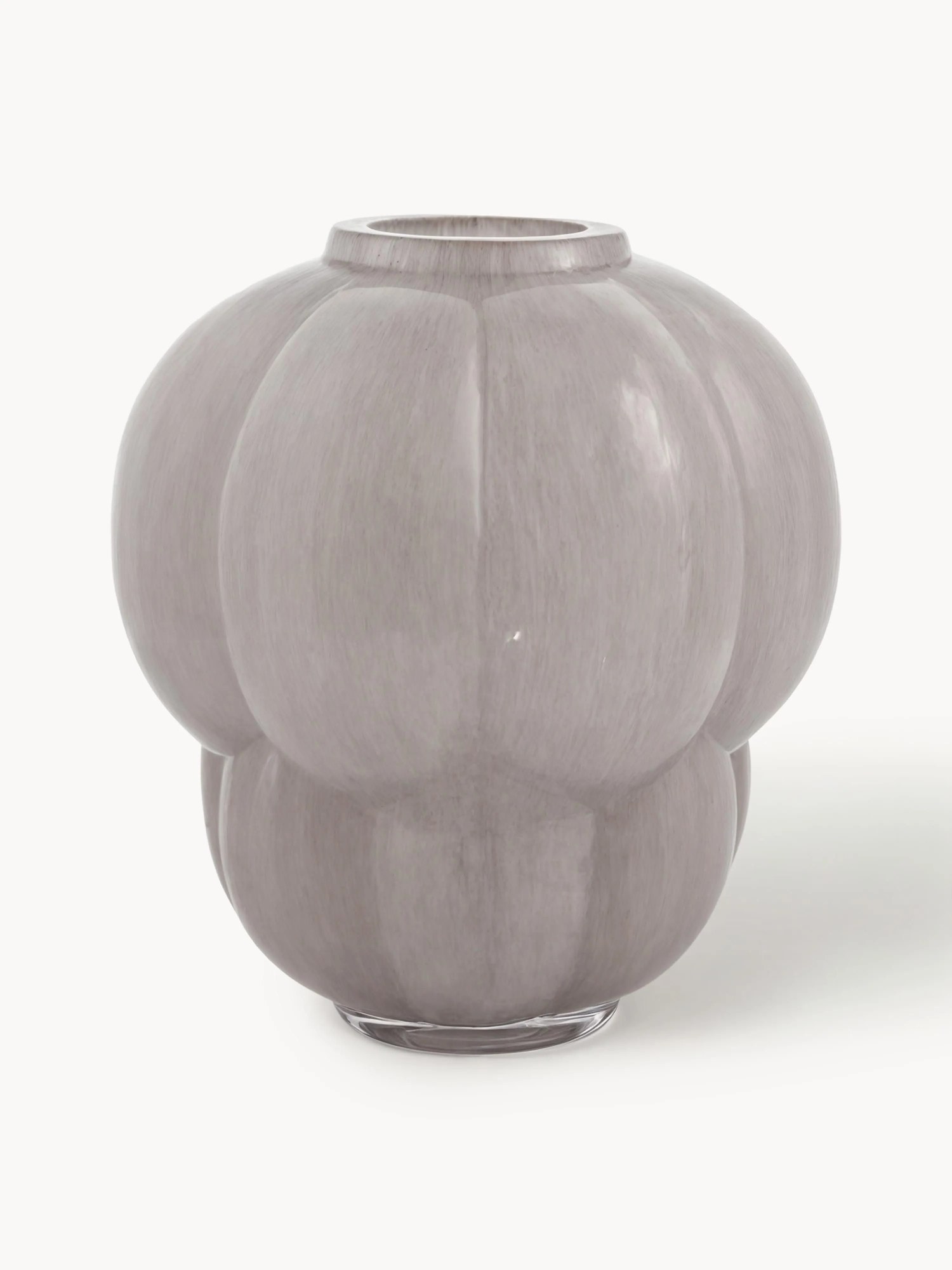 Ručne fúkaná sklenená váza Uva, V 22 cm