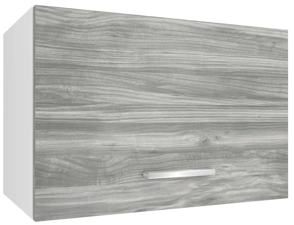 Kuchynská skrinka Belini nad digestor 60 cm šedý antracit Glamour Wood TOR SGP60/2/WT/GW1/0/E