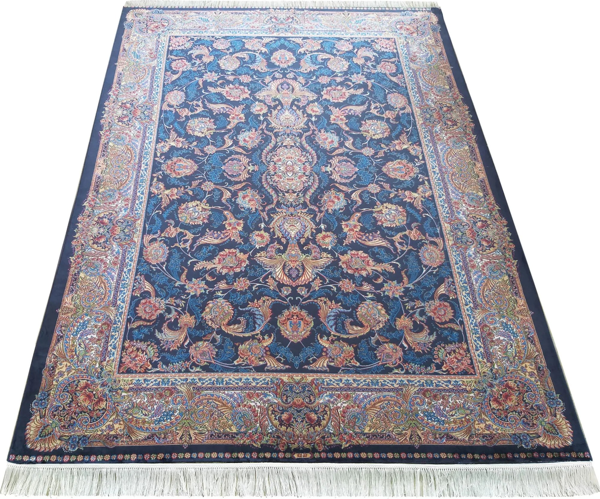 DY Exkluzívny koberec Qum Silk 08 Navy Rozmer: 160x230 cm