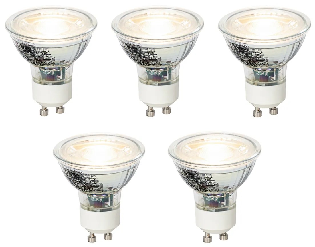 Sada 5 stmievateľných LED žiaroviek GU10 4W 310lm 3000K