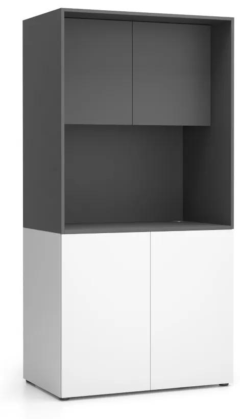 PLAN Kuchynka NIKA bez vybavenia 1000 x 600 x 2000 mm, grafitová