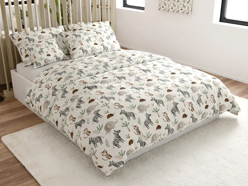 Bavlnené obliečky JUNGARI krémové Rozmer obliečok: 70 x 90 cm | 140 x 200 cm