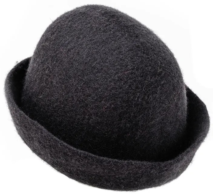 Klobúk do sauny z ovčej vlny Lahtiset, čierny