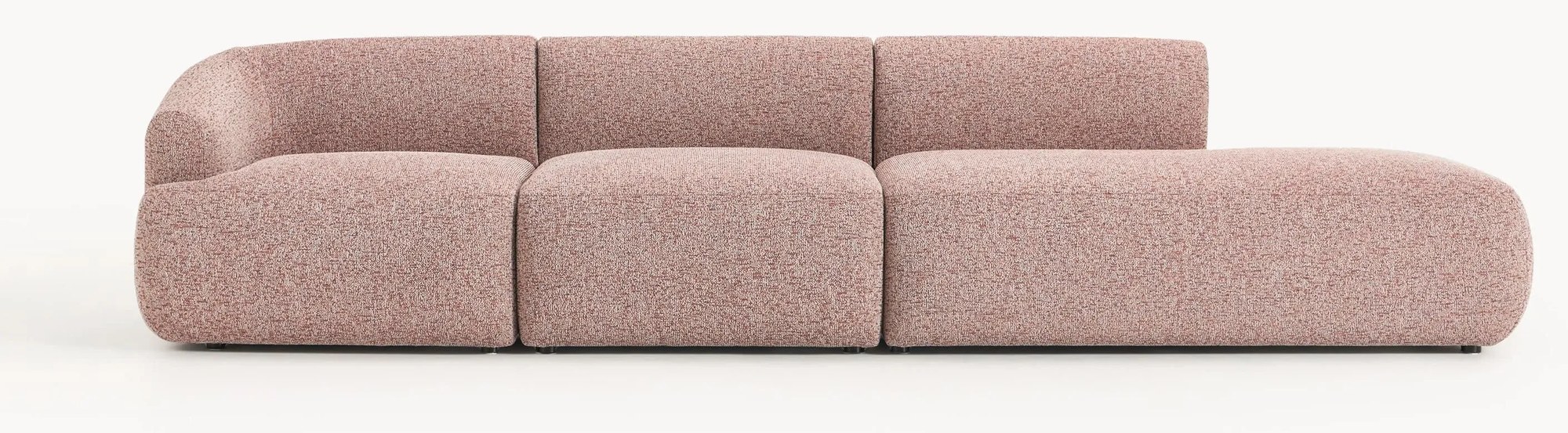 Modulárne XL buklé ležadlo Sofia