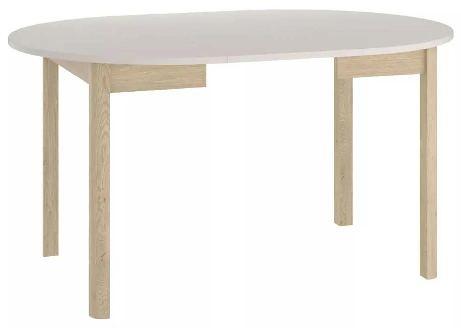 Jedálenský stôl Dante, krémová / dub cremona