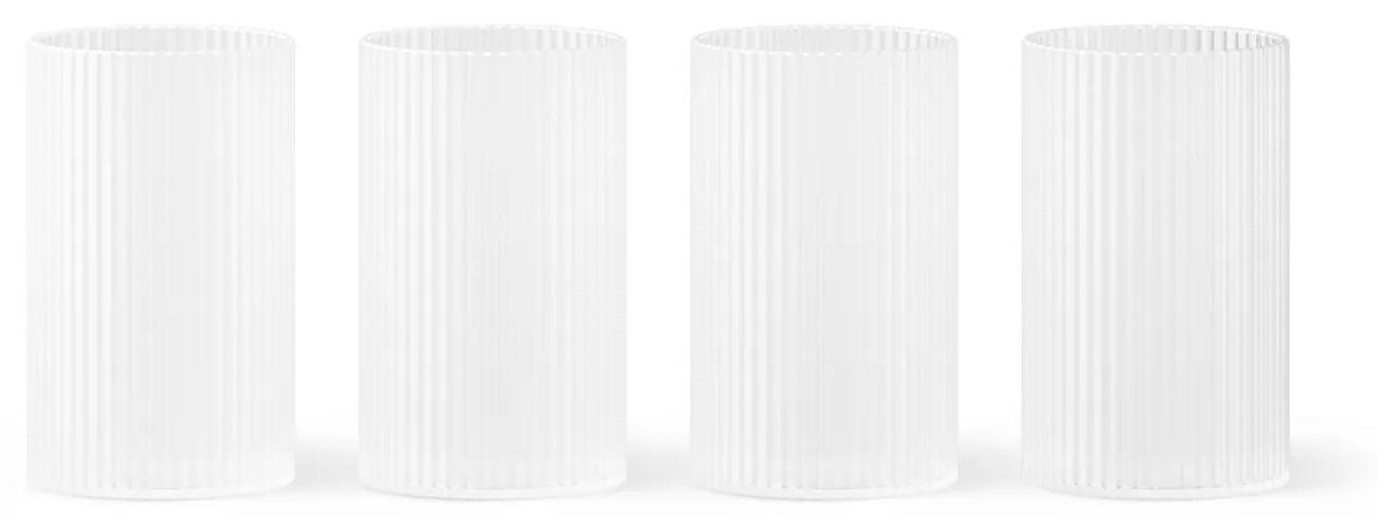 Ferm Living Poháre Ripple Frosted Verrines 140 ml – set 4 ks
