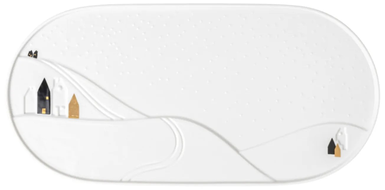 räder Porcelánový servírovací tanier Snowy Landscape 40 cm