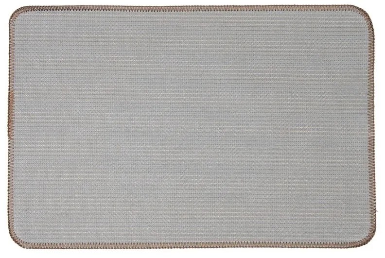 Hnedá kúpeľňová predložka so srdiečkom - 58*38*1 cm