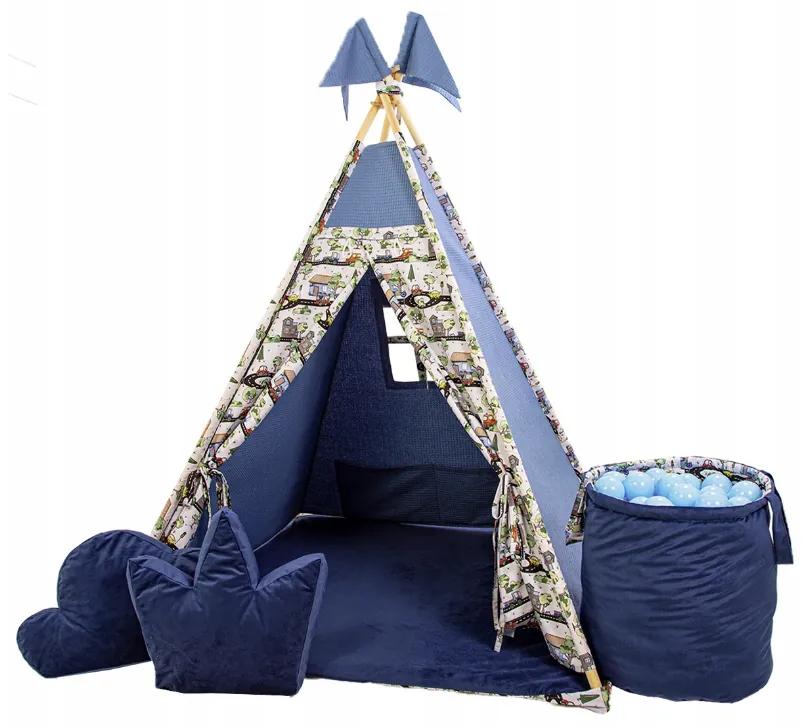 Golden kids Stan Teepee s väčším príslušenstvom - vigwam - autíčka