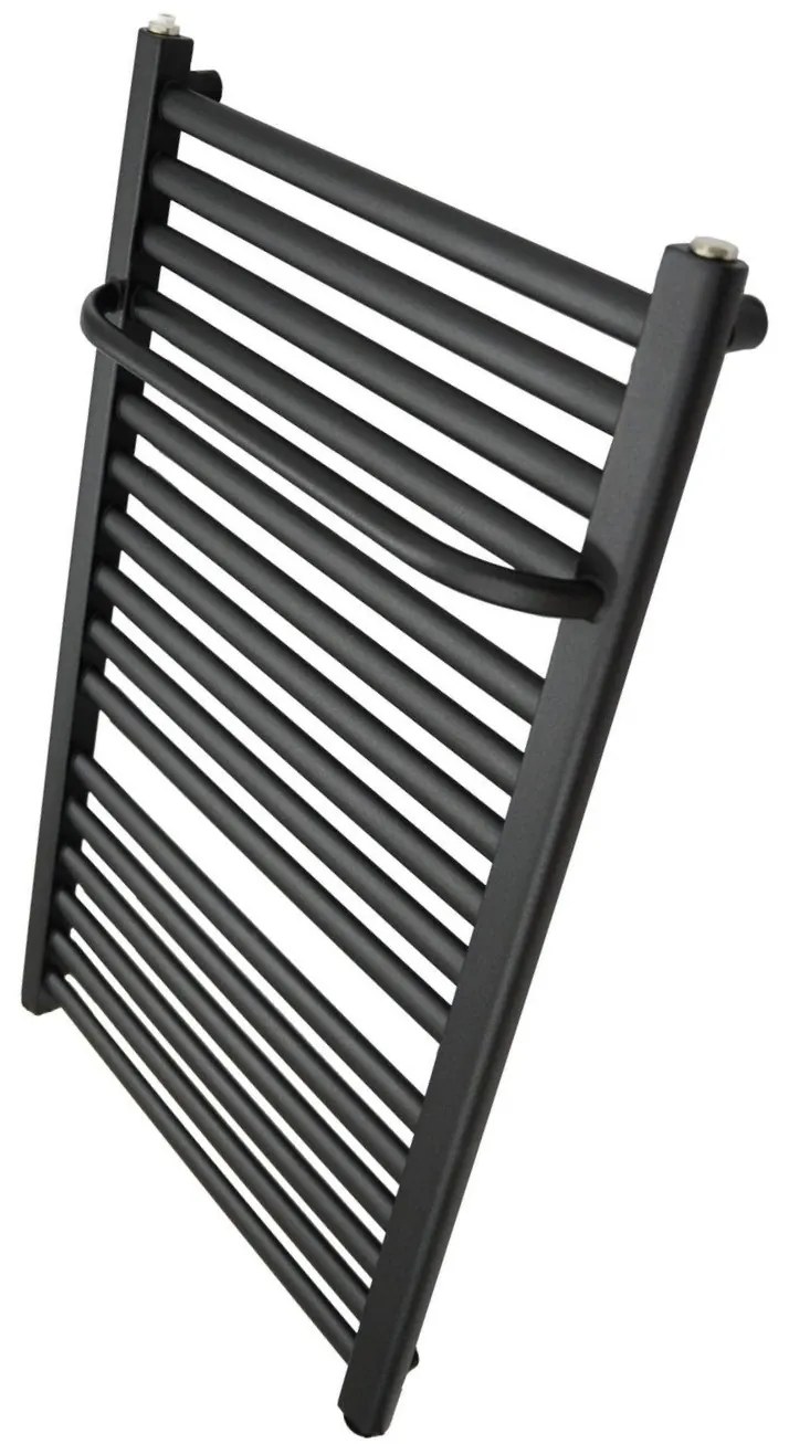 Regnis LE-R, vykurovacie teleso s vešiakom na uteráky 440x910mm, 446W, čierna, LE-R/910/440/D400/BLACK