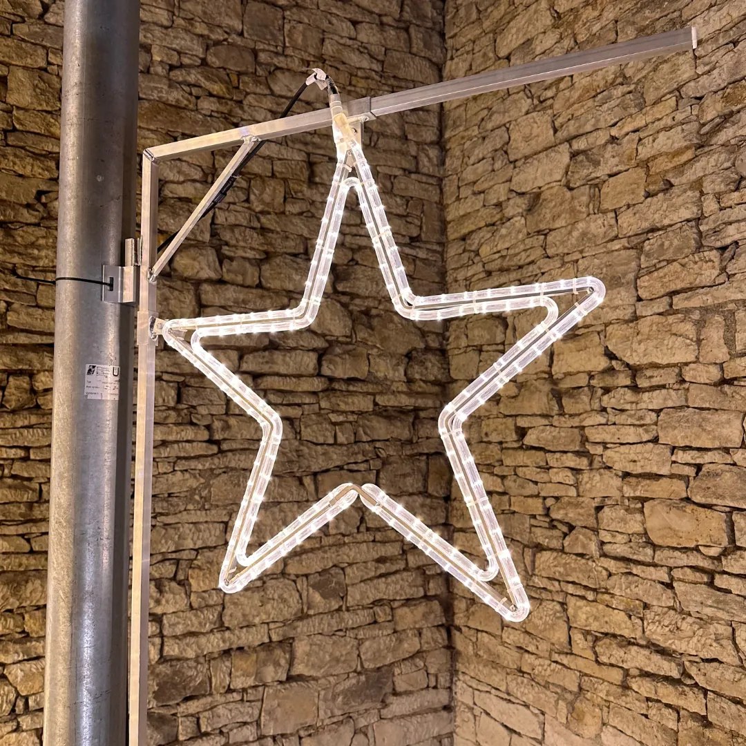 DECOLED LED svetlo s hviezdami, sada pre VO, 74 cm, teplá biela