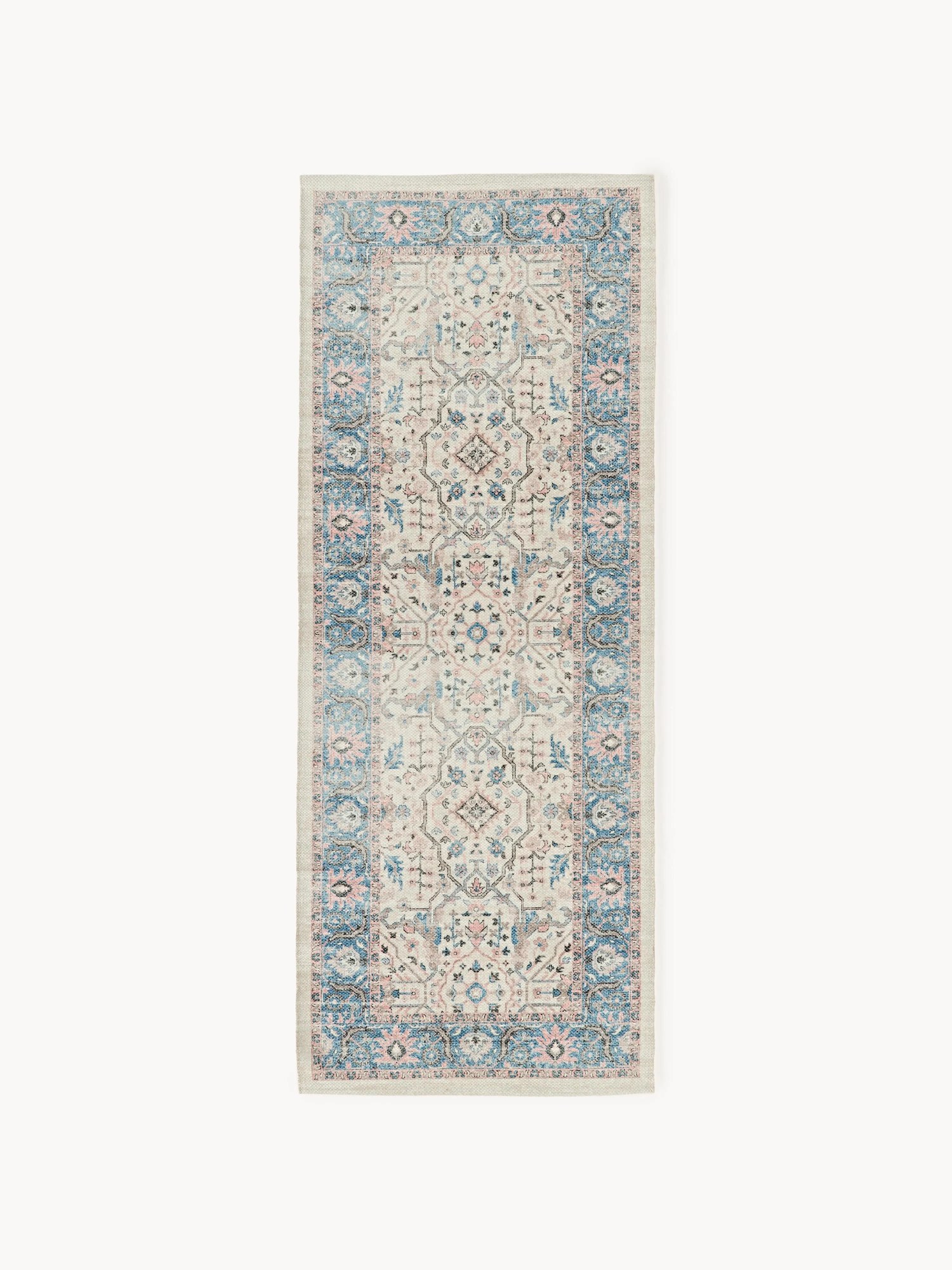 Ručne tkaný behúň do exteriéru's vintage vzorom Leonato