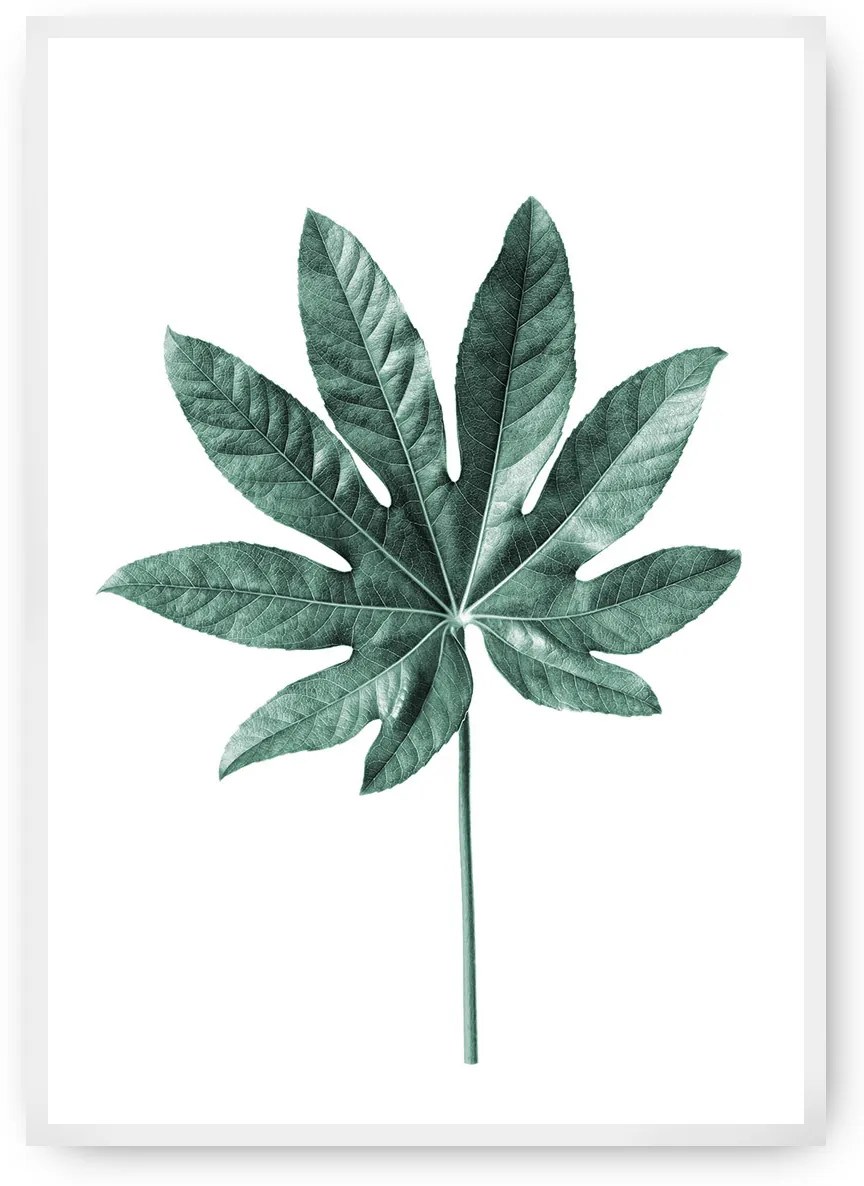 Plagát Leaf Emerald Green