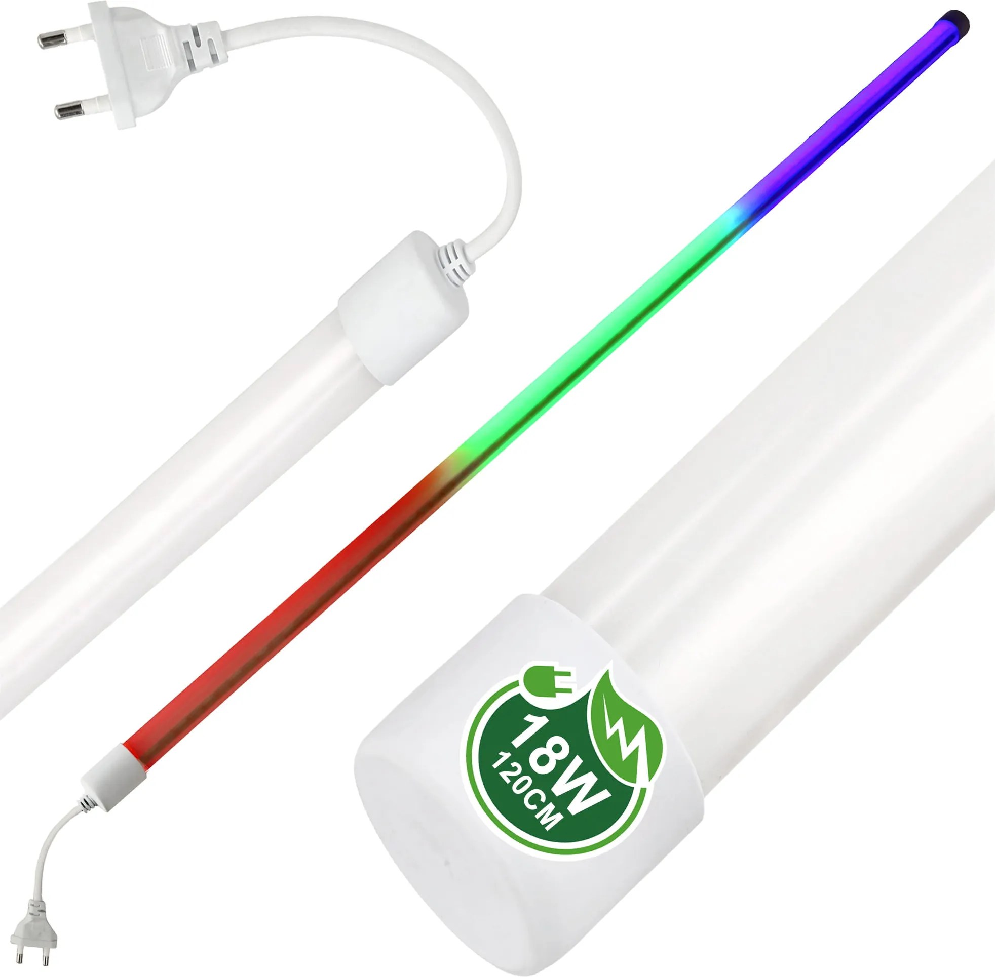 BERGE LED trubica NEON - 18W - 120cm - 230V - TEPLÁ BIELA