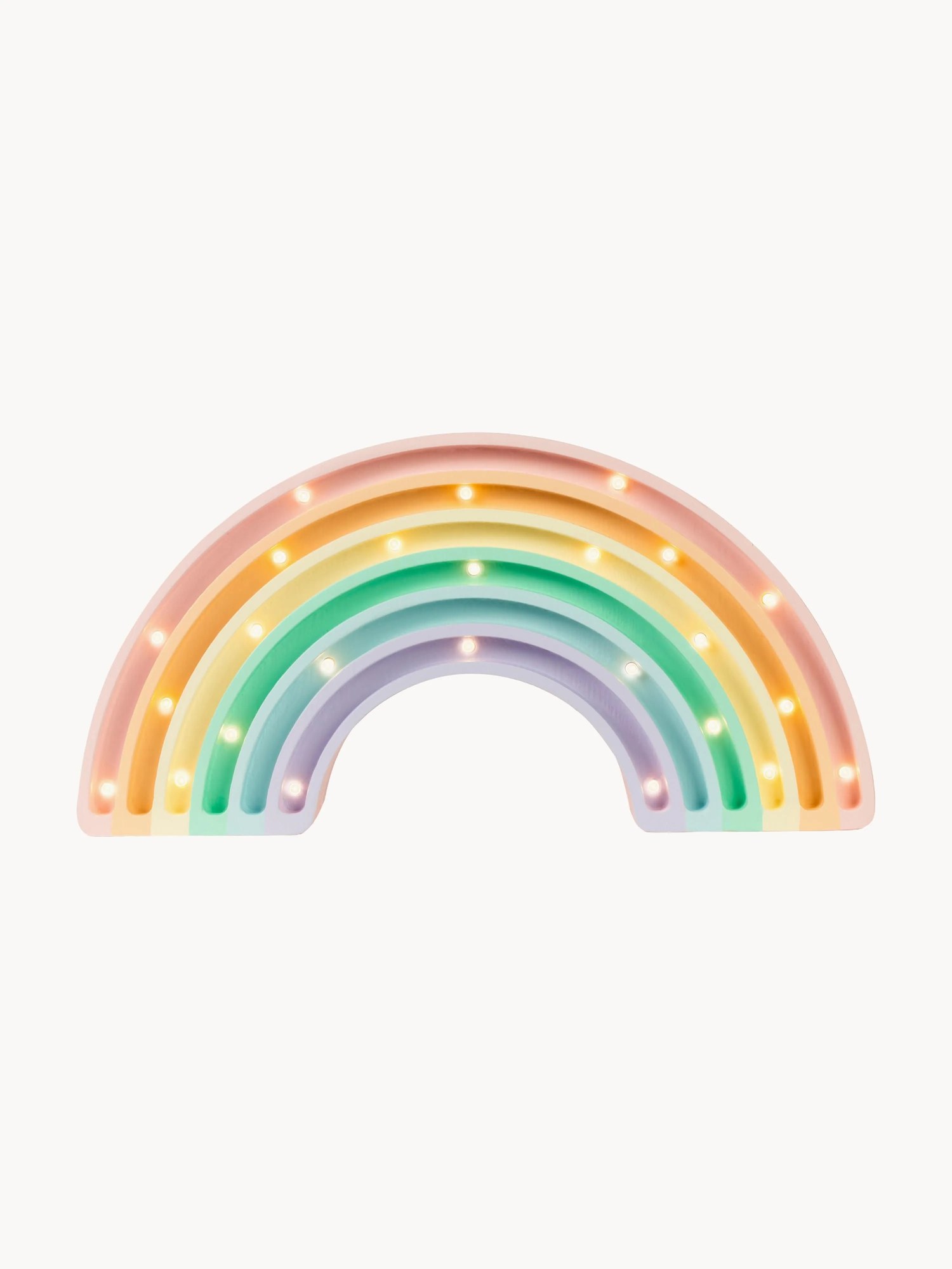Ručne vyrobená detská lampa's časovačom a diaľkovým ovládačom Rainbow