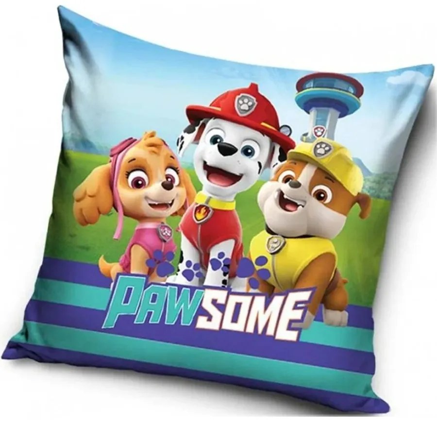 Vankúš Paw Patrol - Tlapková patrola - motív Paw Some - 40 x 40 cm