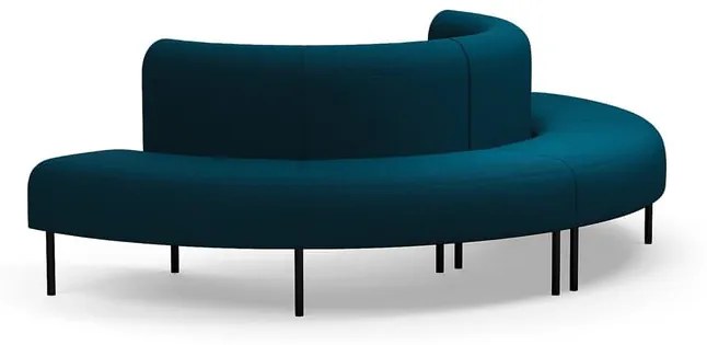 Pohovka VARIETY, vonkajší poloblúk, látka Blues CSII, petrolejová