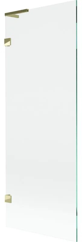 Mexen, Mexen Lunar L 1-krídlová vaňová zástena 70 x 150 cm, transparentná, zlatá - 897L-070-000-50-00
