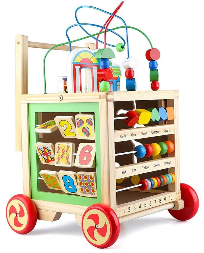 Multifunkčná drevená pomôcka na chodenie